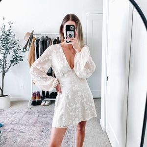 TULAROSA REVOLVE Ryland Cream Floral Lace Dress